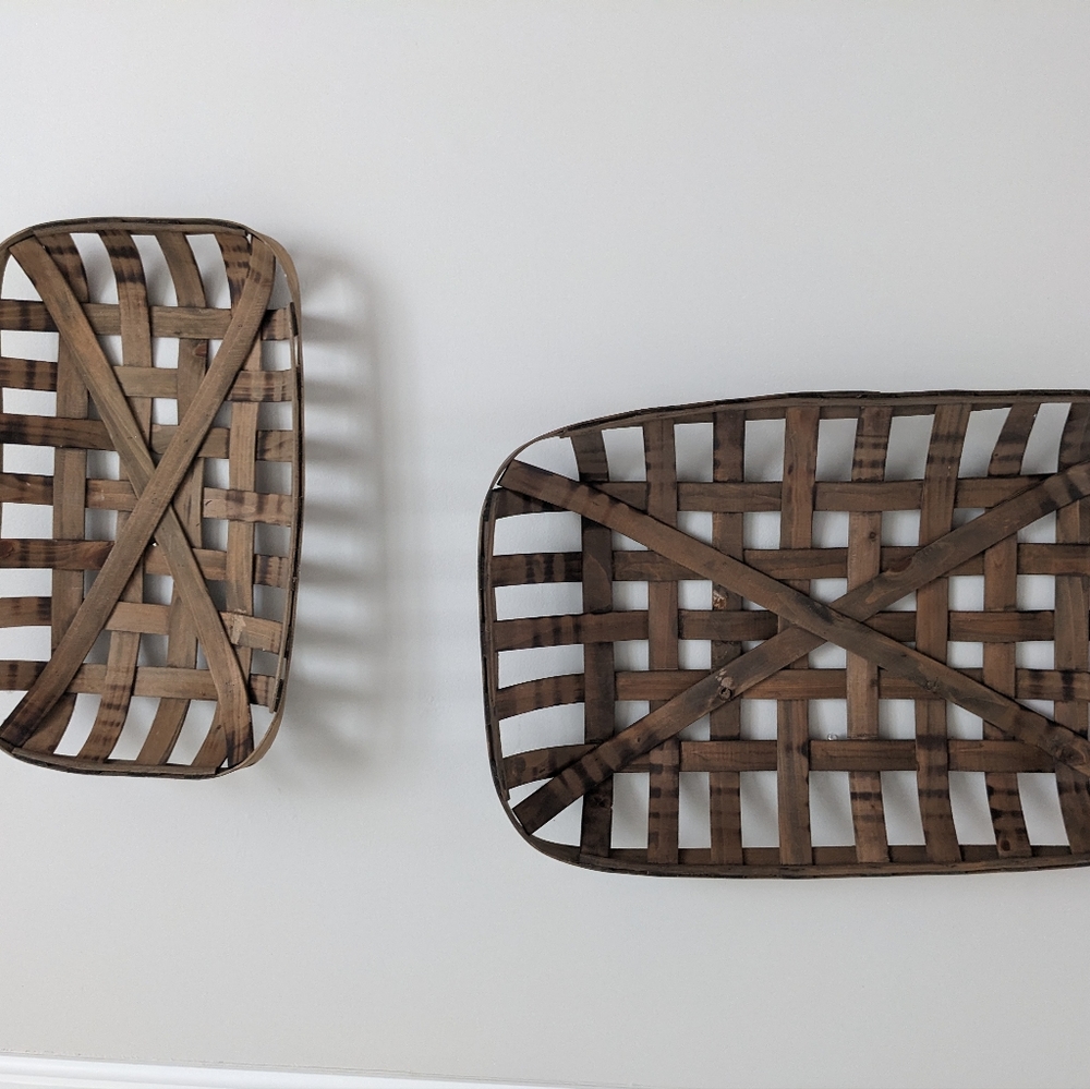 🛑SOLD🛑 Tobacco Baskets set of 2